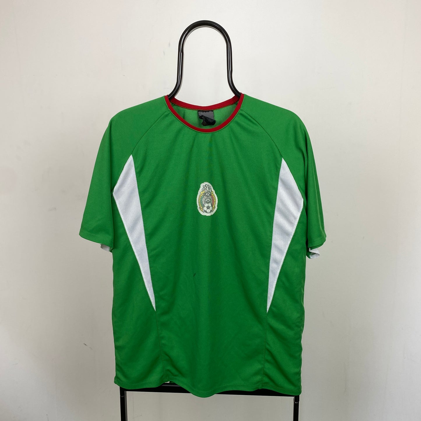 90s Nike Mexico Football Shirt T-Shirt Green Small