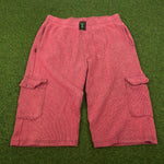 Retro Body Building Shorts Red 3XL