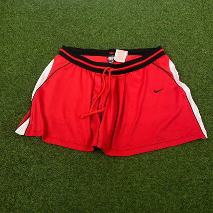 00s Nike Tennis Skirt Skort Red Small