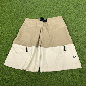 00s Nike Belted Cargo Shorts Brown XS