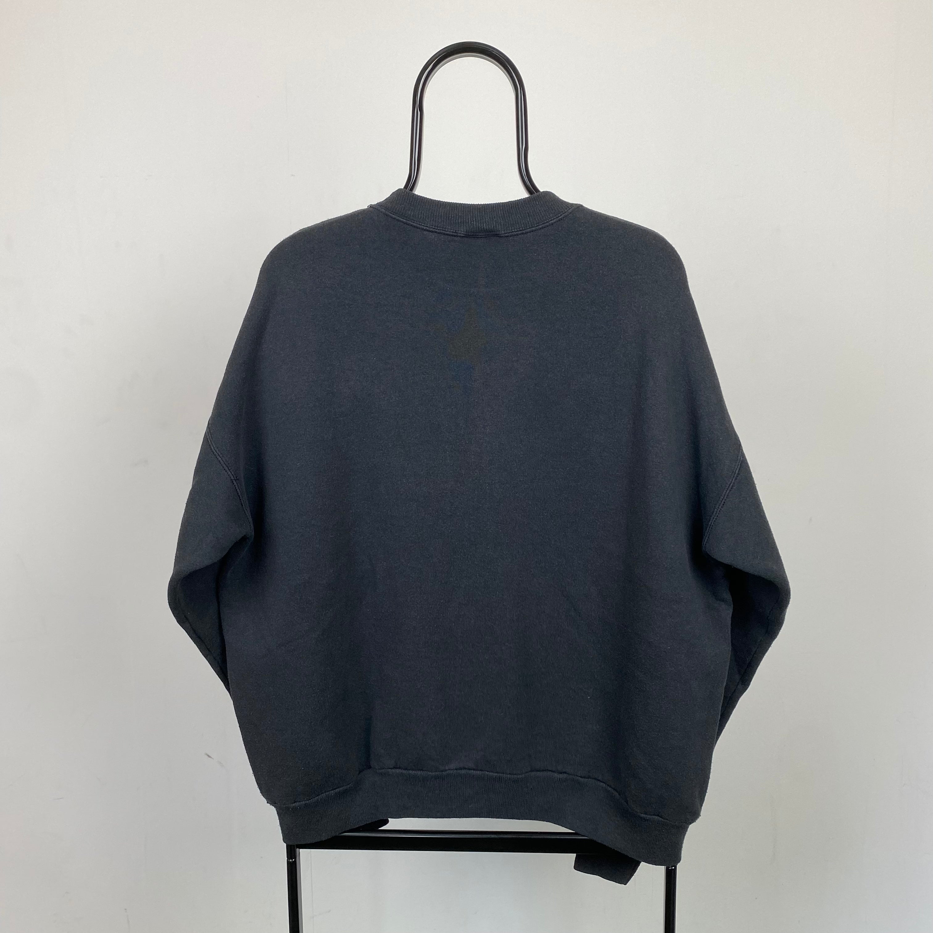 Retro Hanes Leaf Sweatshirt Black XL