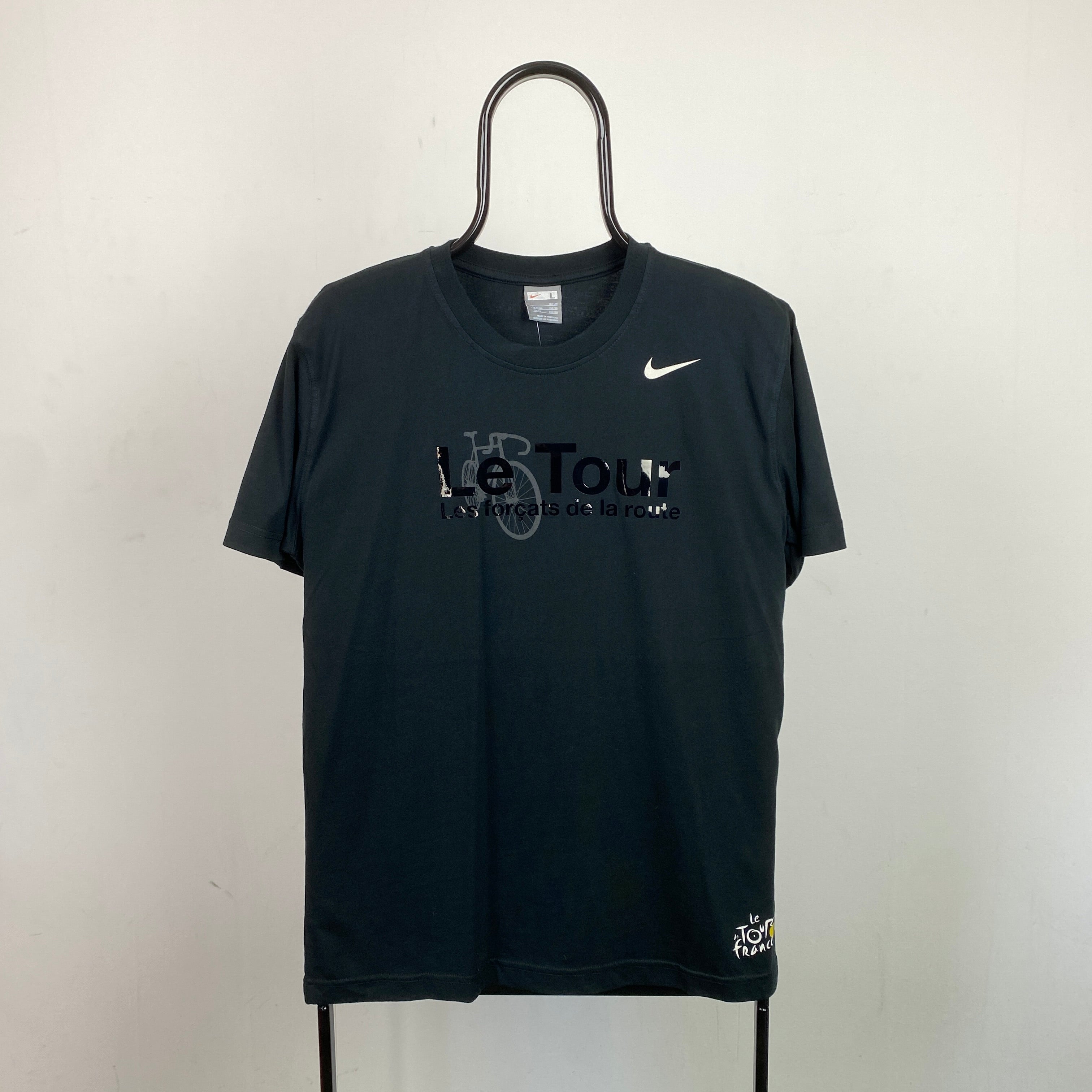 00s Nike Tour De France T-Shirt Black Small