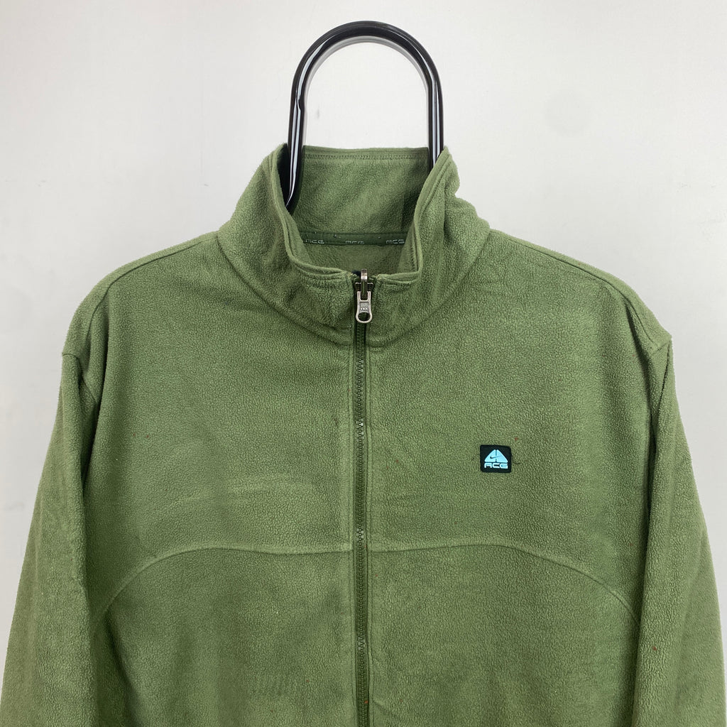 00s Nike ACG Fleece Sweatshirt Green Large