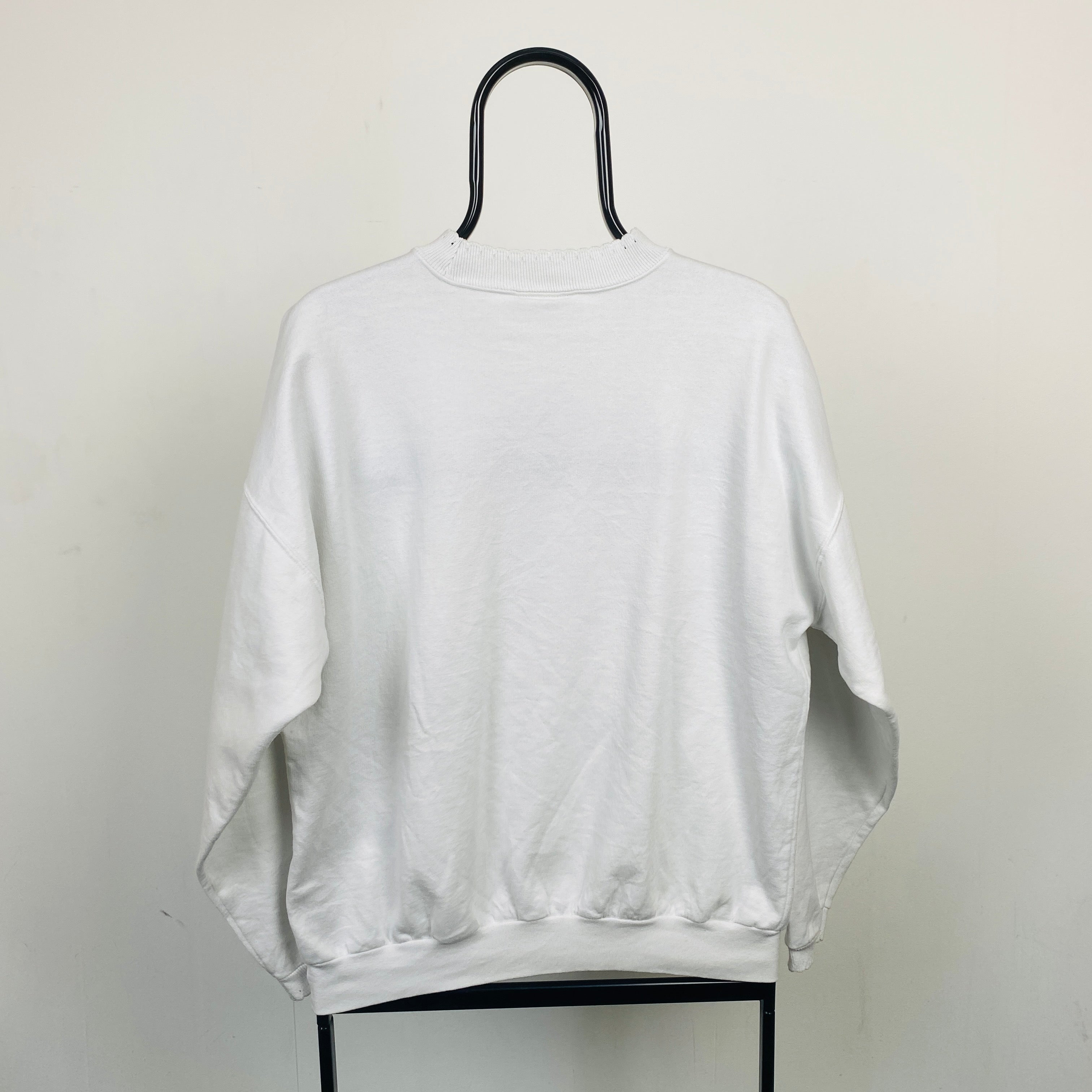 Retro Flower Sweatshirt White Large