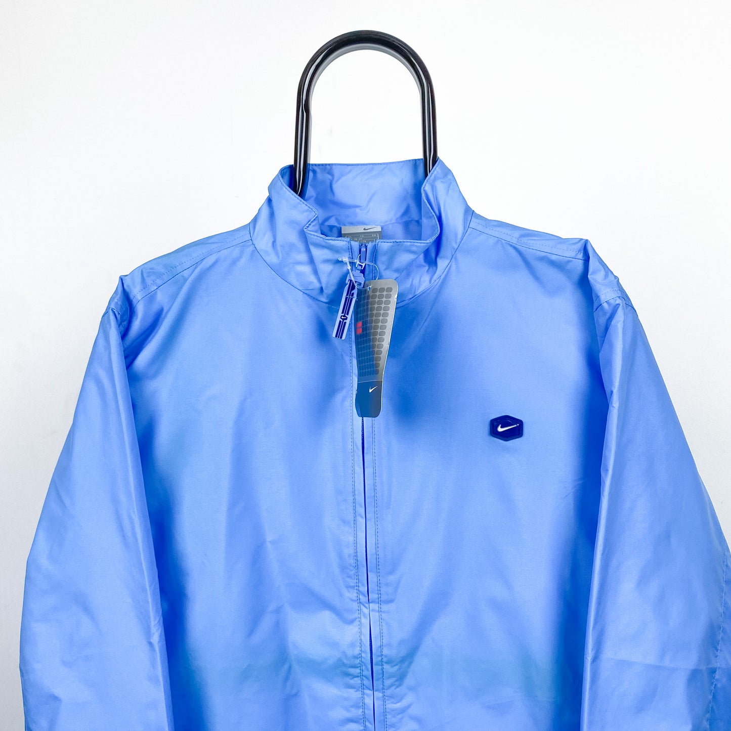 00s Nike Hex Windbreaker Jacket Baby Blue Small