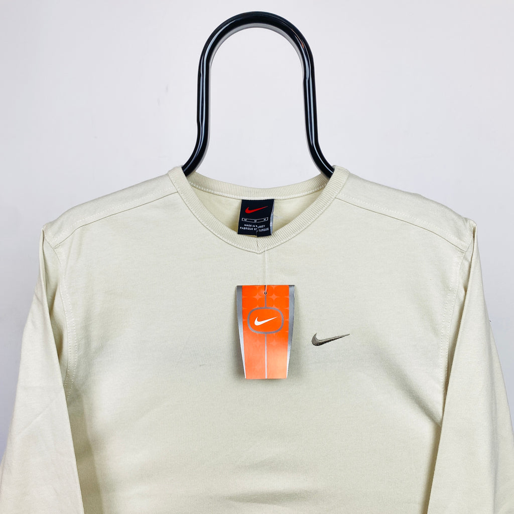 00s Nike Long Sleeve T-Shirt Brown XS