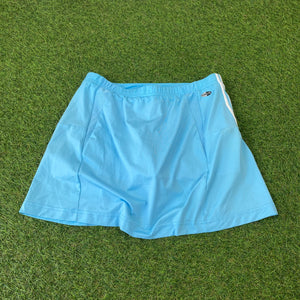 Retro Adidas Tennis Skirt Skort Baby Blue Small UK8