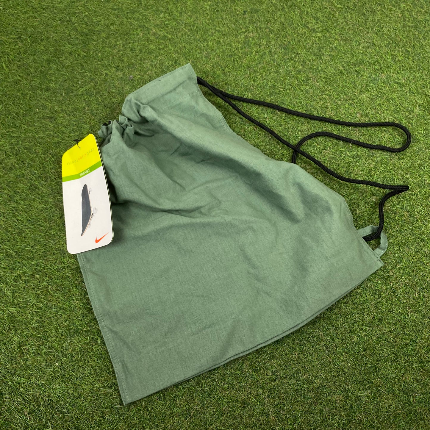 00s Nike Shoulder Sling Drawstring Bag Green