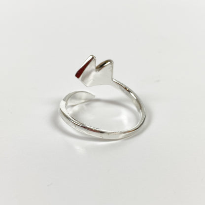 Vintage Adjustable Fox Ring Silver