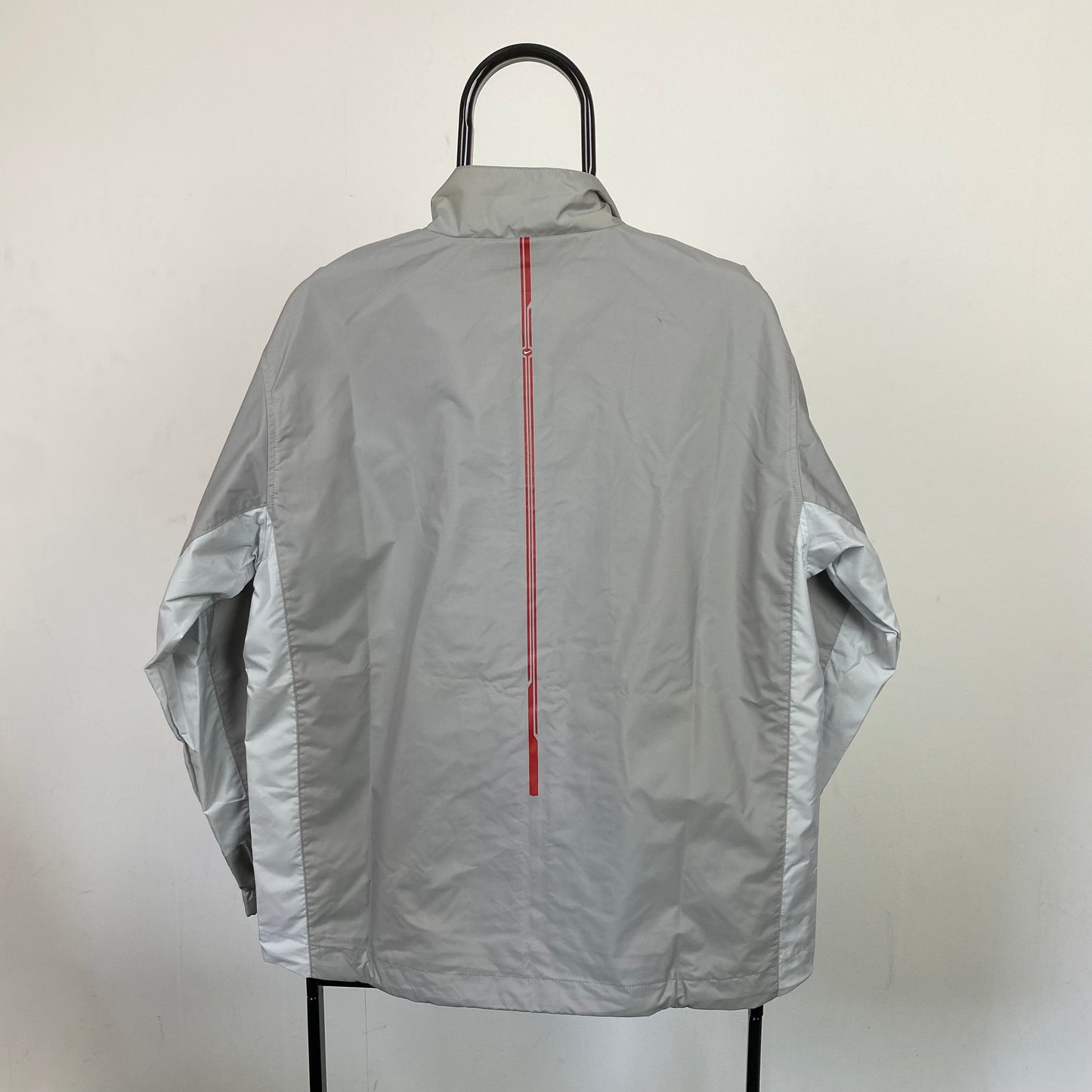 00s Nike Hex Windbreaker Jacket Grey XS