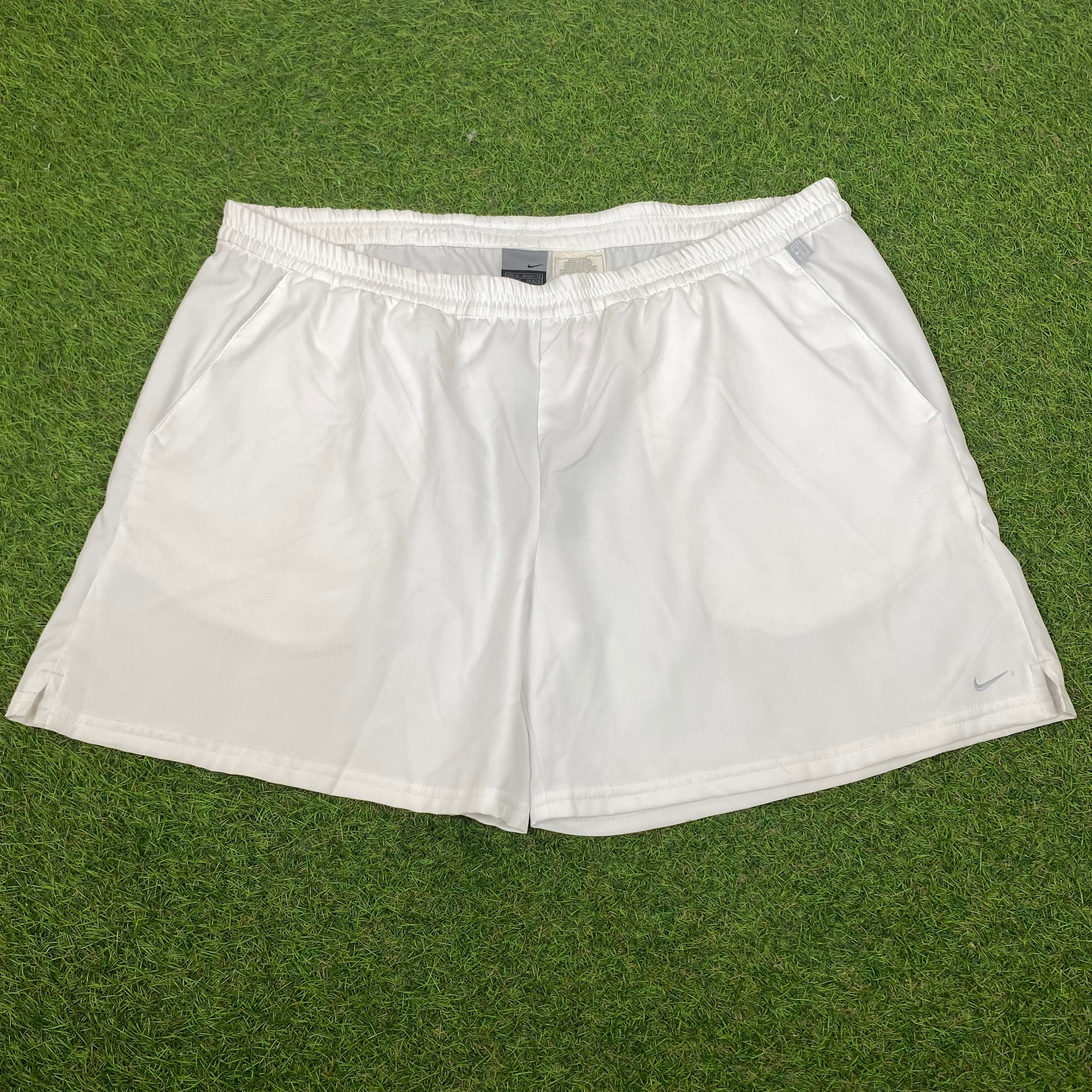 00s Nike Court Shorts White XL – Clout Closet