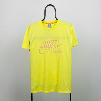 00s Nike International T-Shirt Yellow Large
