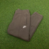 00s Nike Cotton Joggers Brown XS