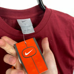 00s Nike Script T-Shirt Red XS