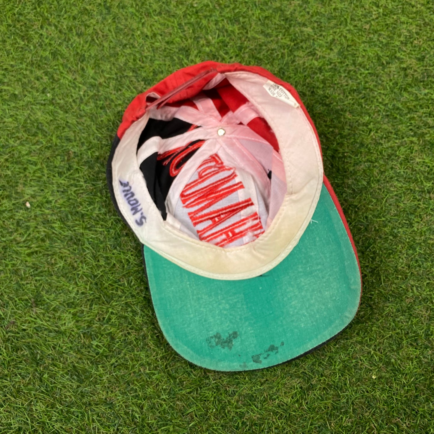 Retro 90s Southampton Snapback Hat Red