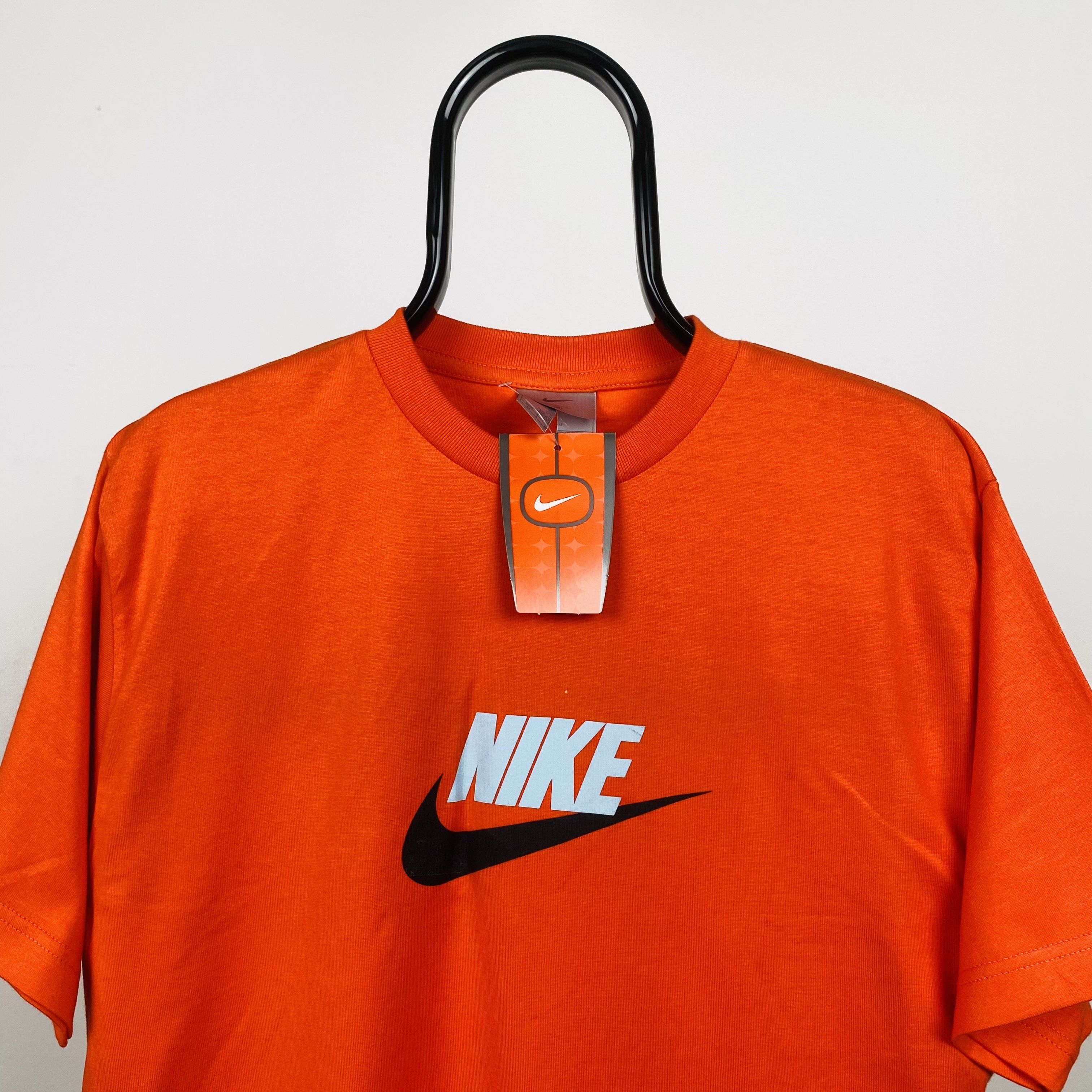 Vintage Nike T-Shirt Orange Small
