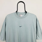 00s Nike Presto Centre Swoosh T-Shirt Blue Large