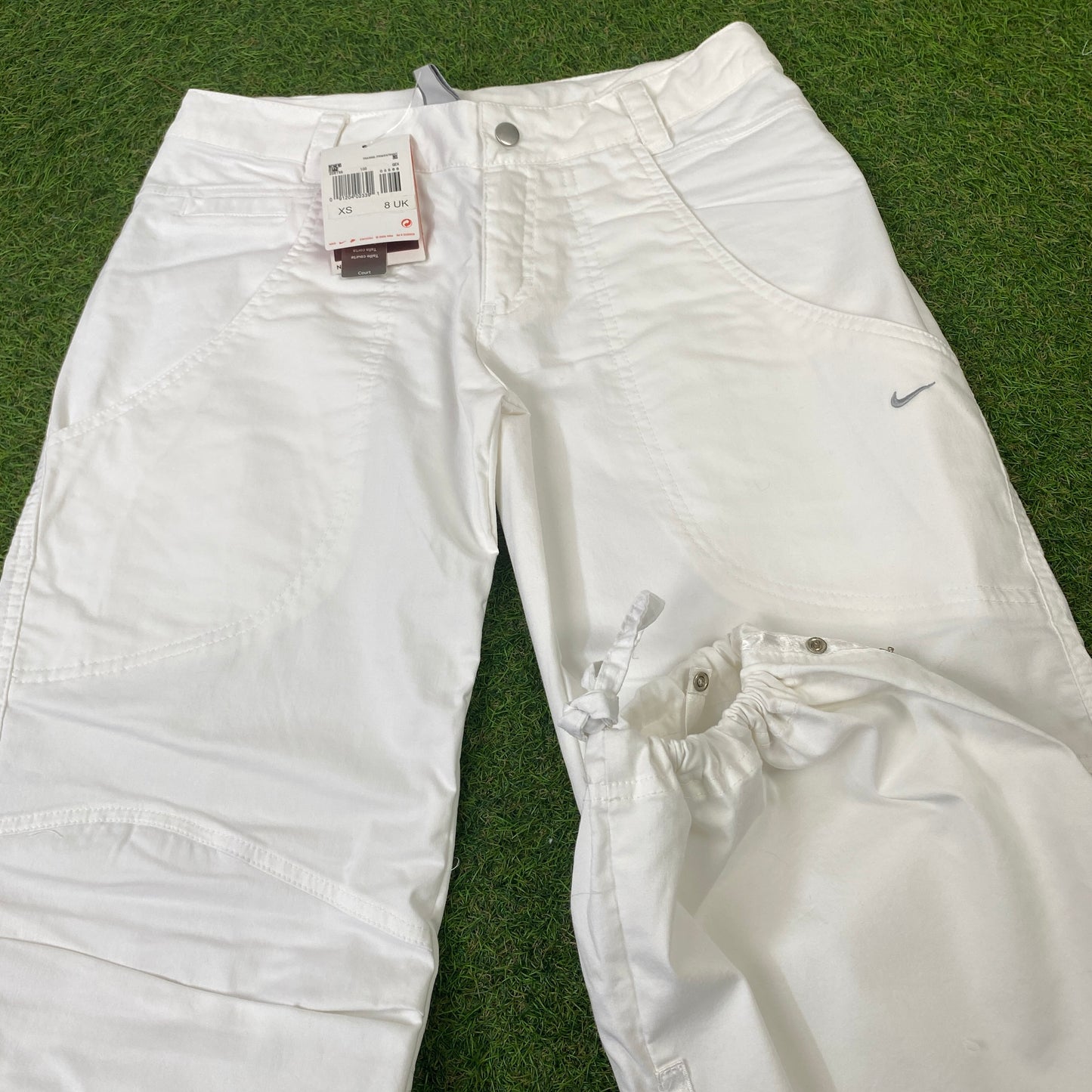 00s Nike Parachute Cargo Joggers White XXS