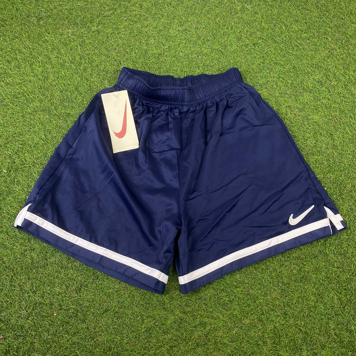 90s Nike Nylon Shorts Blue Small