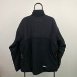 90s Nike ACG Therma-Fit Fleece Jacket Black XL