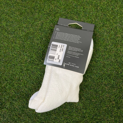 Vintage 90s Nike Court Socks White UK6-12