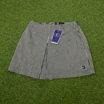 Vintage Nike Pinstripe Tennis Skirt Black Small