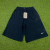 Vintage Nike Cotton Shorts Blue XL
