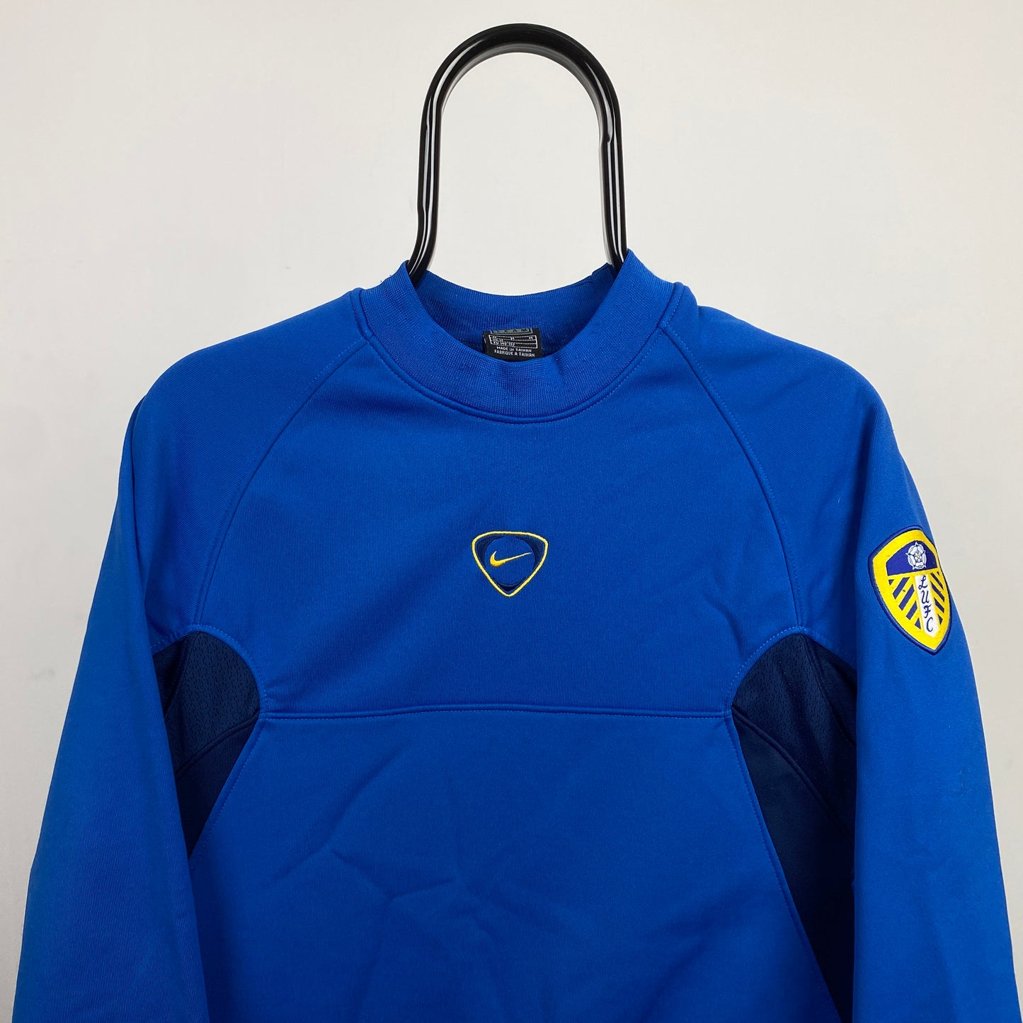 00s Nike Leeds Sweatshirt Blue XS