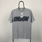 Vintage Nike Town London T-Shirt Grey Small