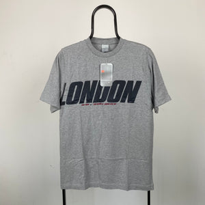Vintage Nike Town London T-Shirt Grey Small