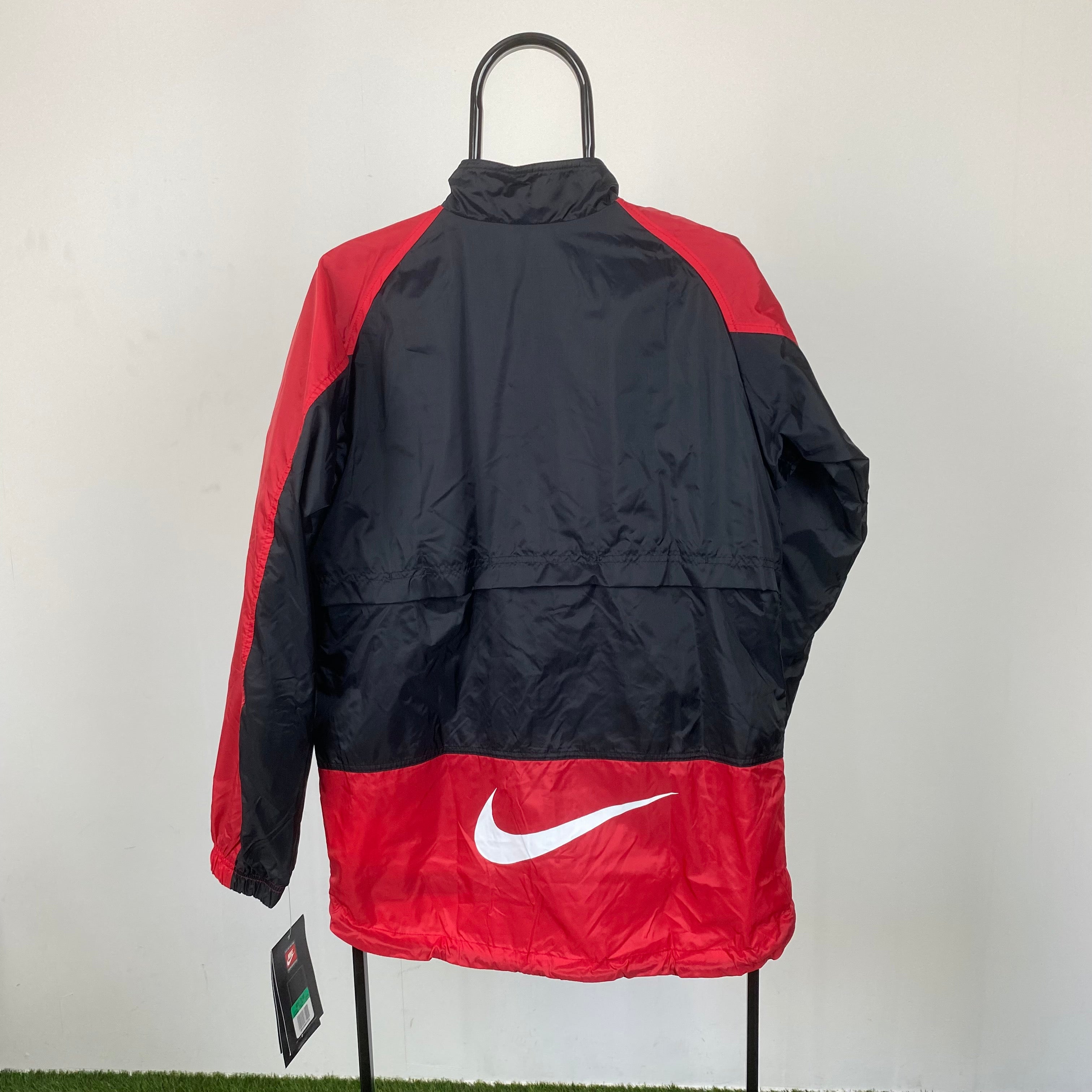 90s Nike Windbreaker Jacket Black Small/Medium