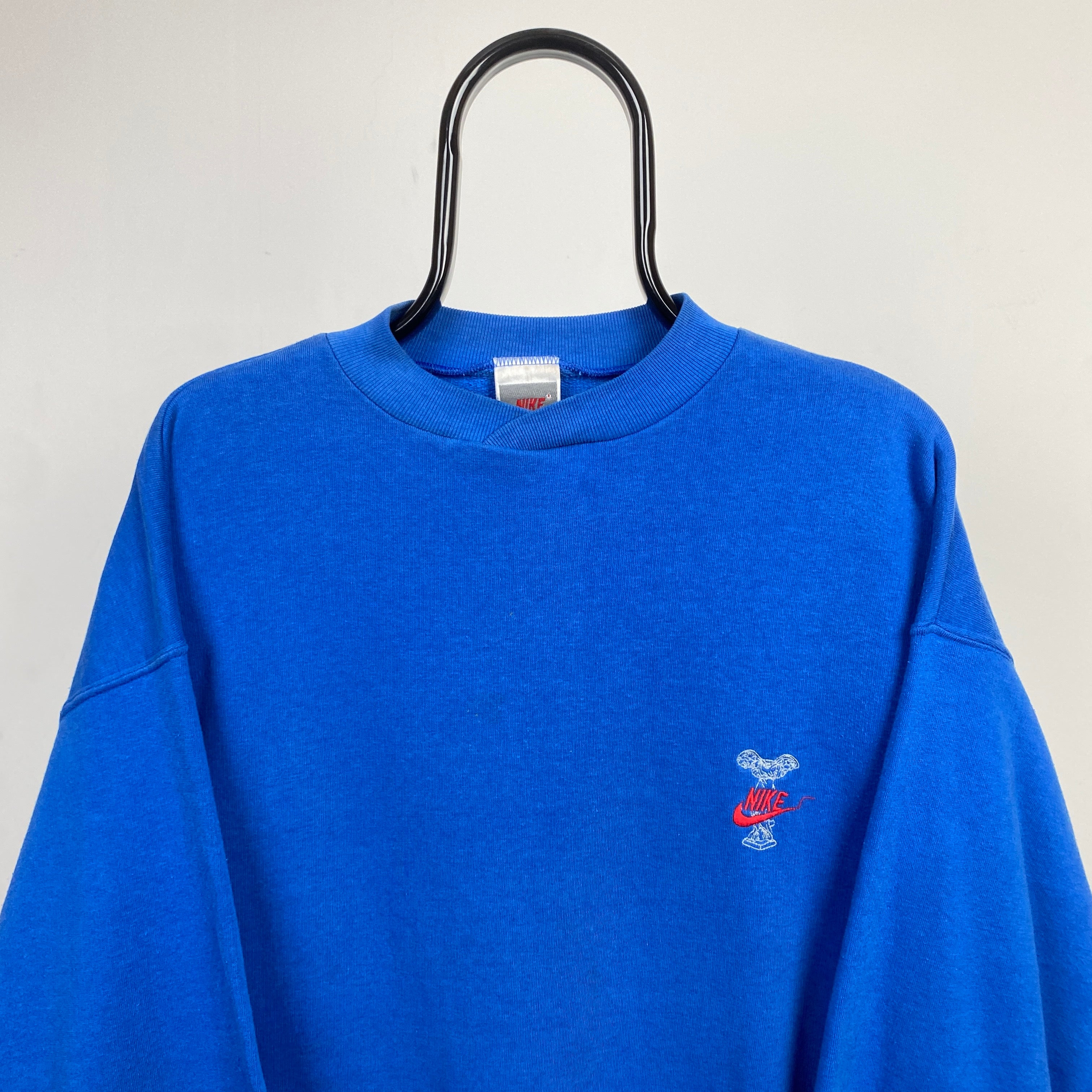 90s Nike Sweatshirt Blue XL