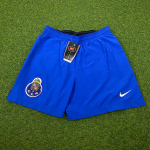 Vintage Nike FC Porto Football Shorts Blue Small