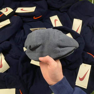 Vintage Nike Flat Cap Beret Hat Grey