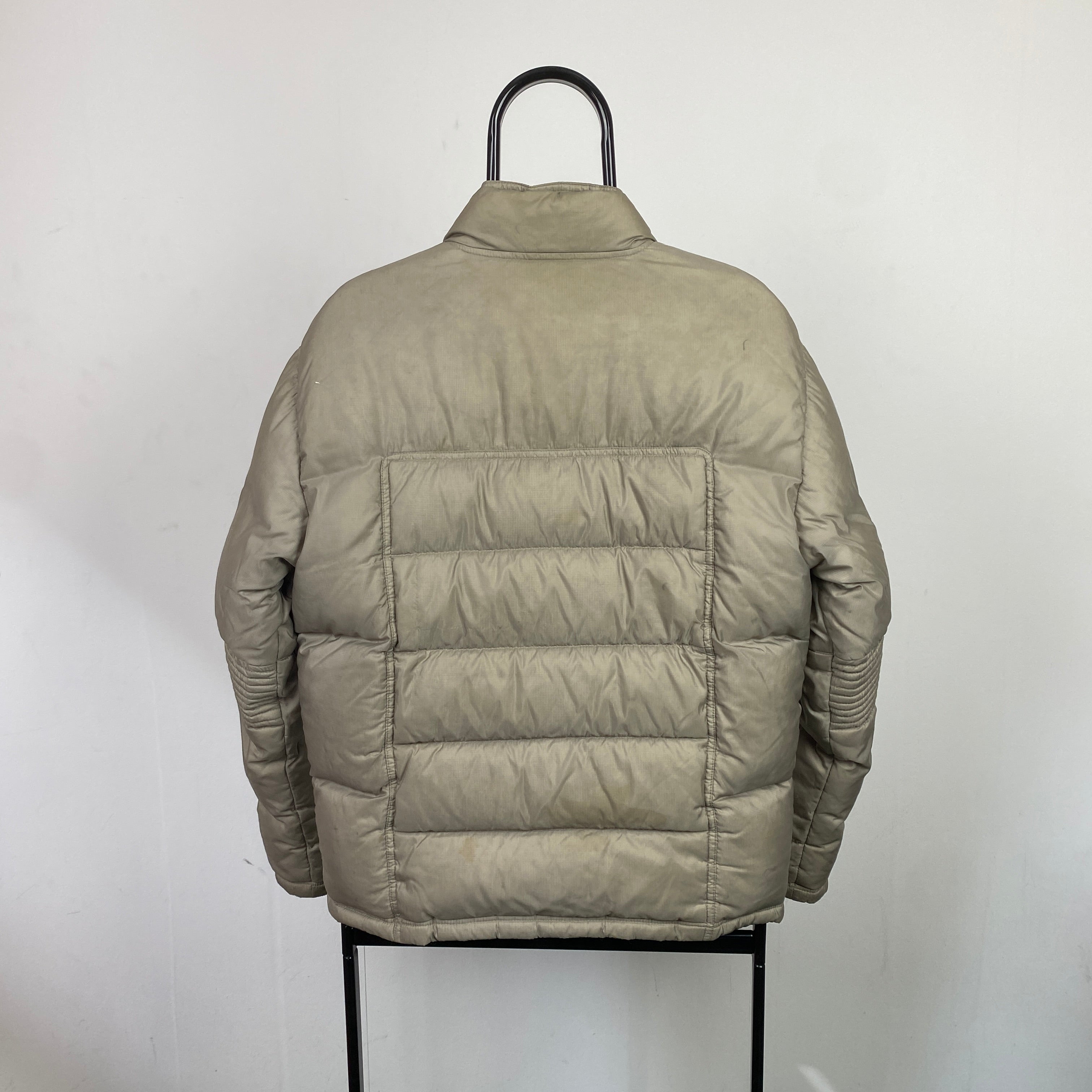 00s Nike Down Puffer Jacket Brown Small