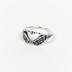 Vintage Heart Ring Silver