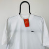 Vintage Nike Swoosh T-Shirt White Small