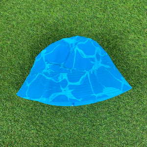 Vintage Nike Reversible Wave Bucket Hat Baby Blue