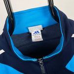90s Adidas Track Windbreaker Jacket Blue Medium
