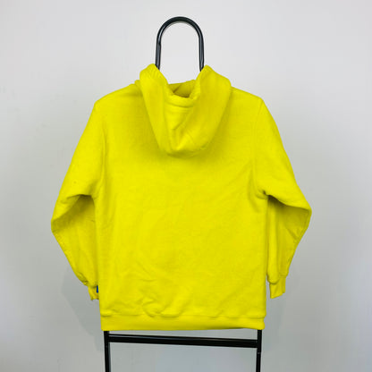 Vintage Adidas Fleece Hoodie Yellow Medium