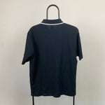 00s Nike Court Polo Shirt T-Shirt Black Small