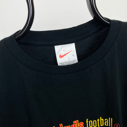 90s Nike Belgium T-Shirt Black Large