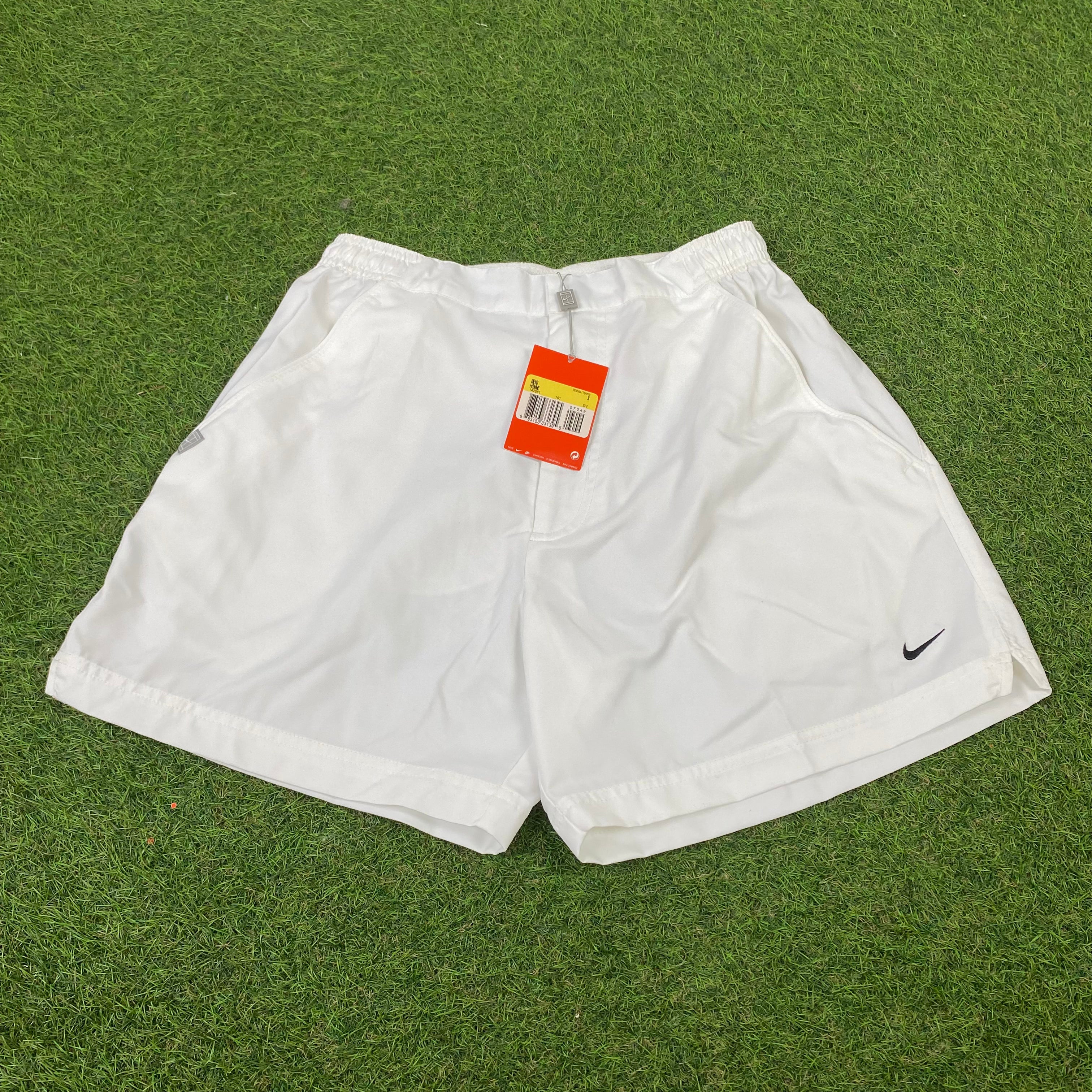 00s Nike Tennis Shorts White Large