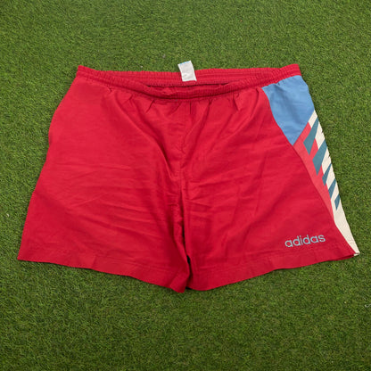 90s Adidas Shorts Red 3XL/XXL