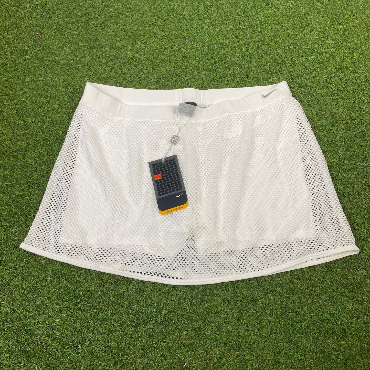 00s Nike Mesh Tennis Skirt Skort White XS