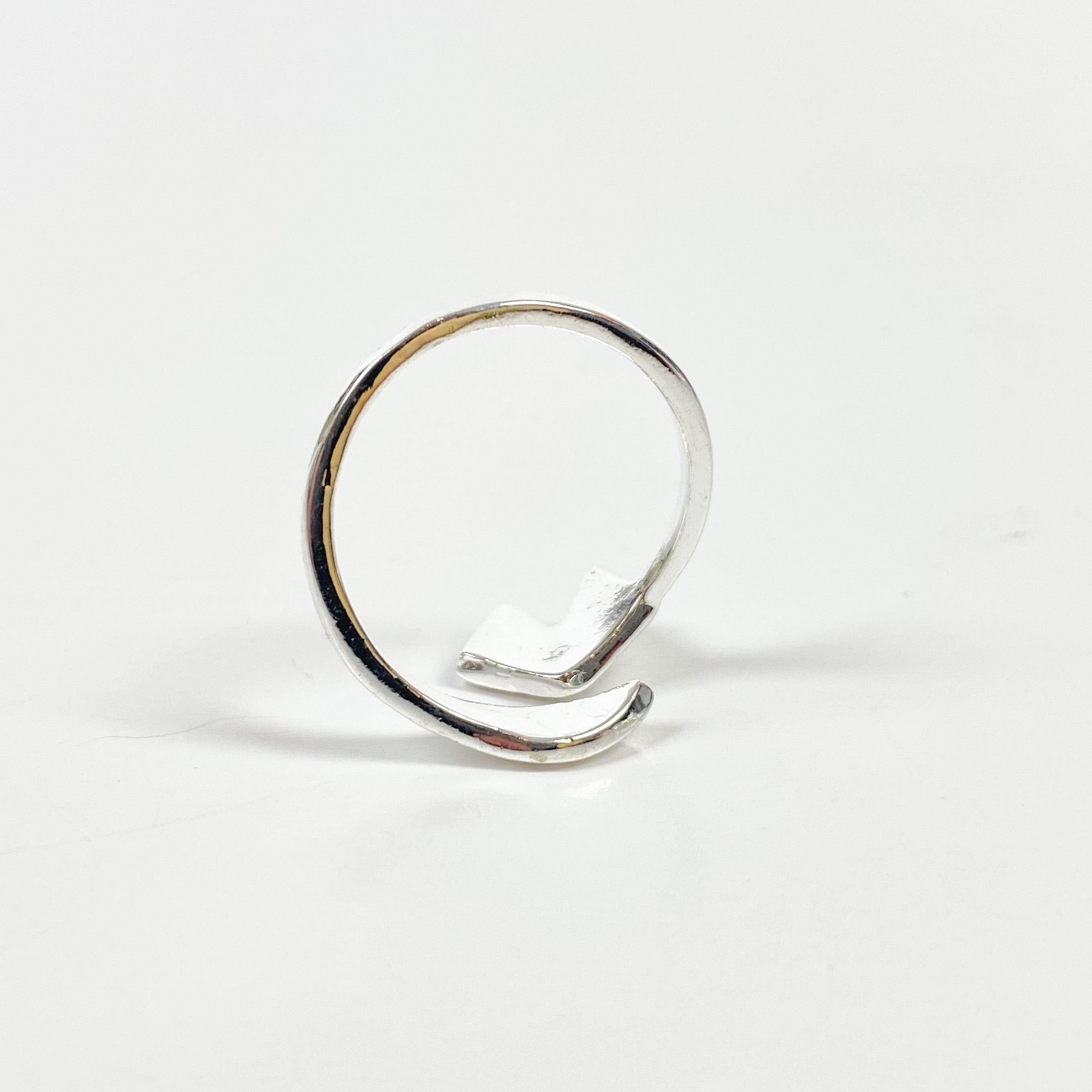 Vintage Adjustable Fox Ring Silver
