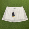 00s Nike Mesh Tennis Skirt Skort White Large
