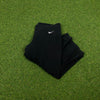 Retro Nike 3/4 Length Shorts Black Small