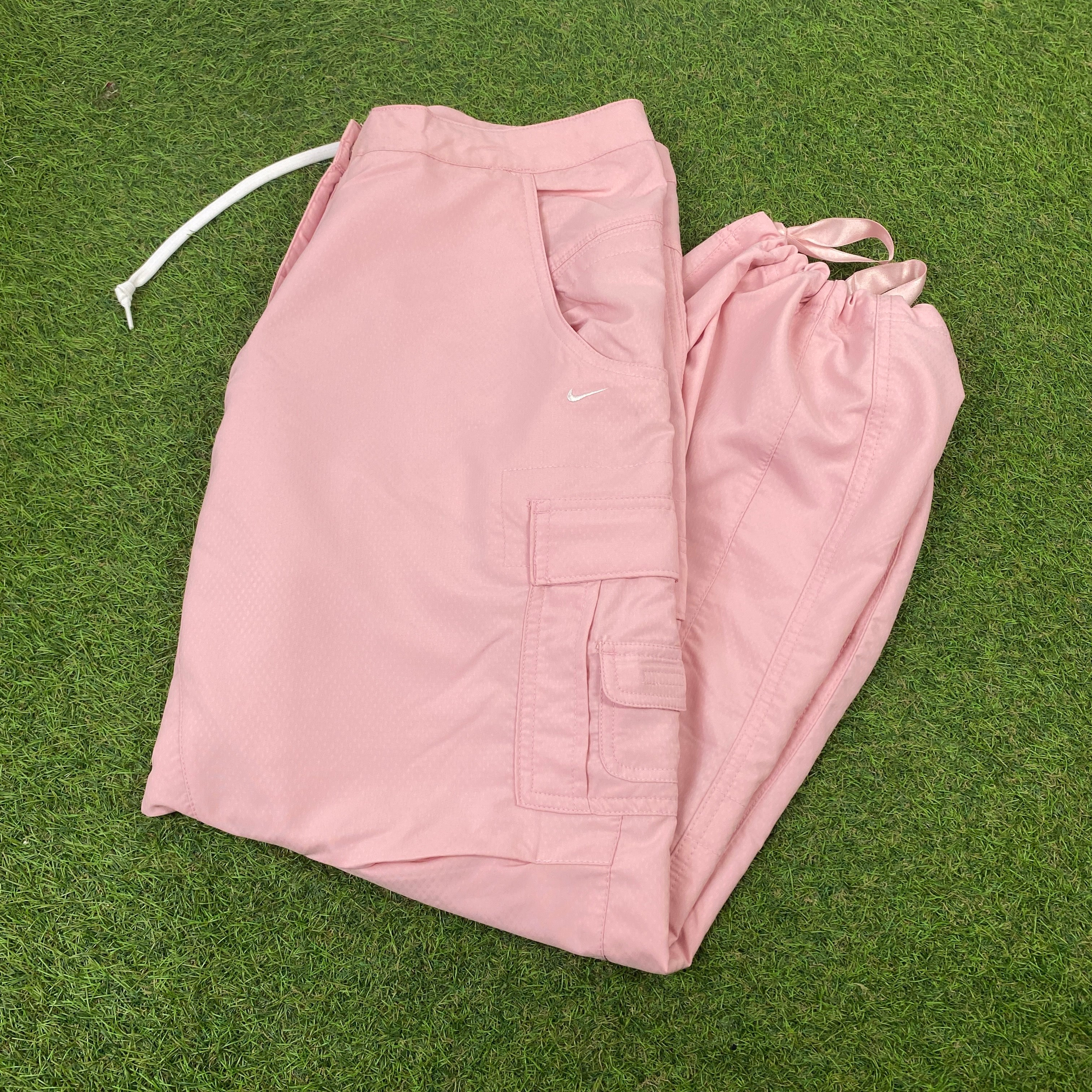 00s Nike Parachute Cargo Joggers Pink XL – Clout Closet