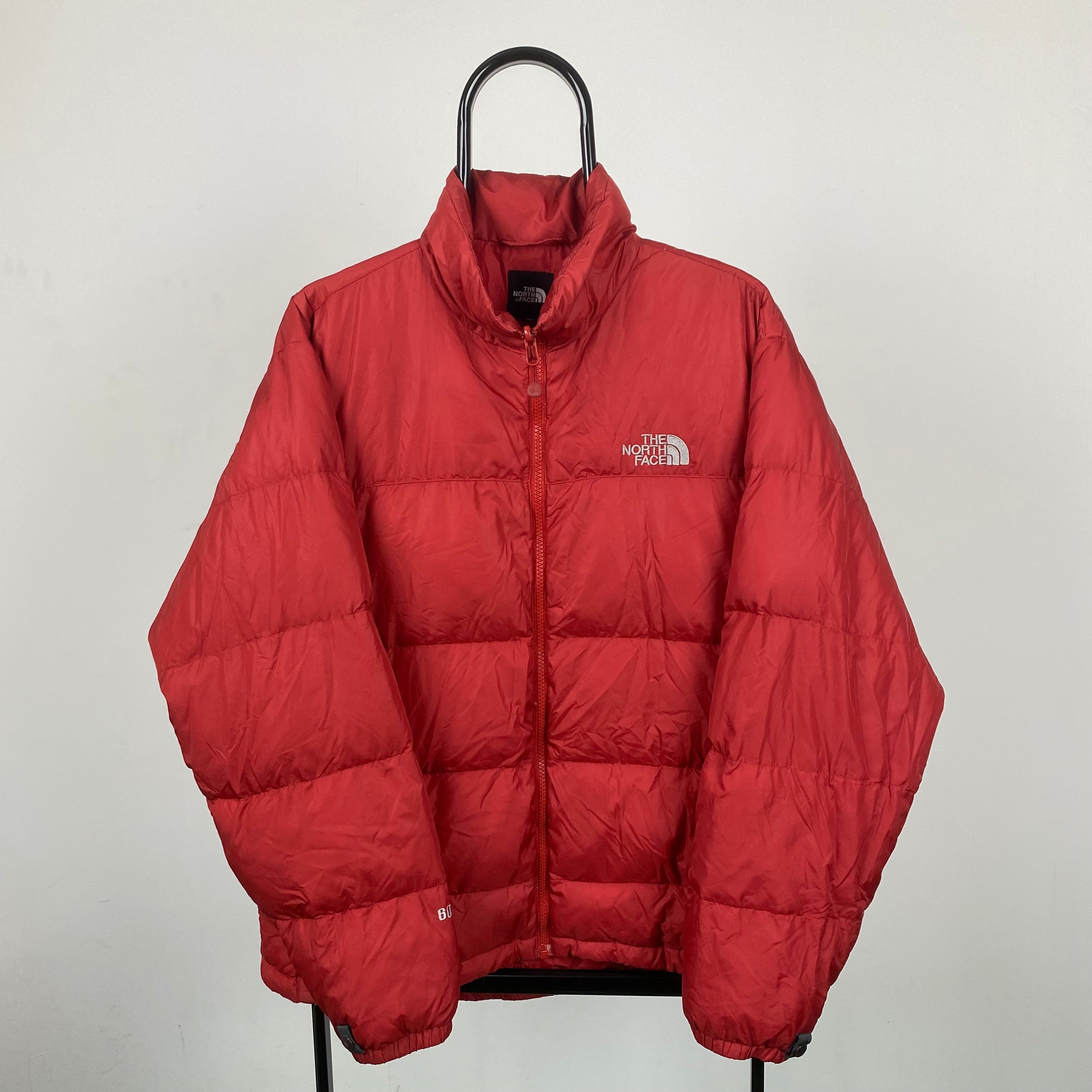 90s The North Face Puffer Jacket Red Large